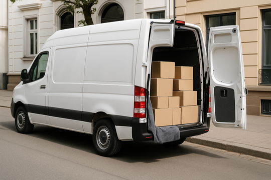 Express Möbeltransport Wiesbaden – weißer Mercedes Sprinter